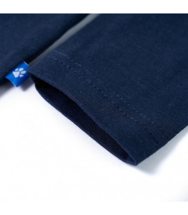 Kids' T-shirt with Long Sleeves Navy Melange 116