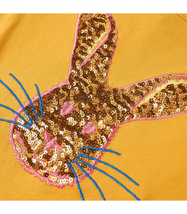 Kids' T-shirt with Long Sleeves Ochre 104