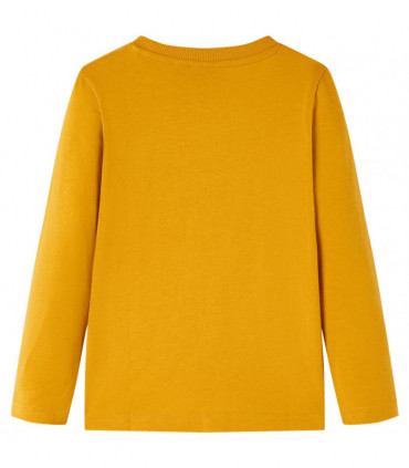 Kids' T-shirt with Long Sleeves Ochre 104