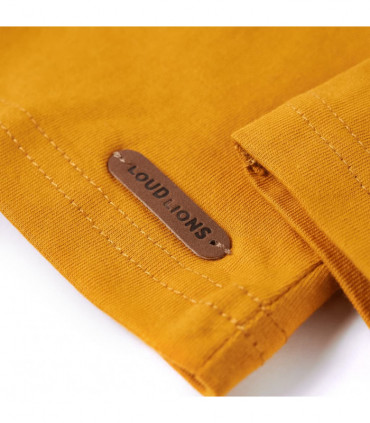 Kids' T-shirt with Long Sleeves Ochre 104