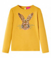 Kids' T-shirt with Long Sleeves Ochre 116