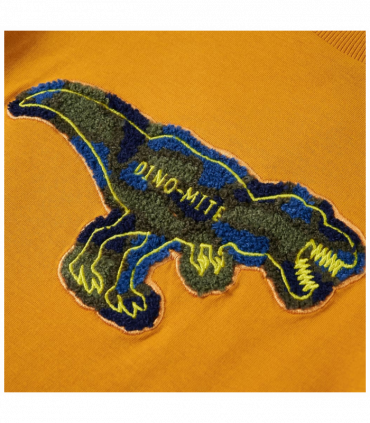 Kids' T-shirt with Long Sleeves Ochre 116