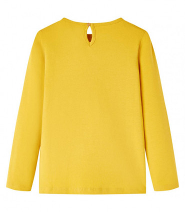 Kids' T-shirt with Long Sleeves Ochre 128
