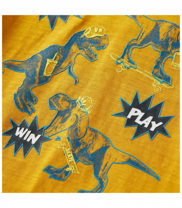 Kids' T-shirt with Long Sleeves Ochre 128