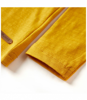 Kids' T-shirt with Long Sleeves Ochre 128