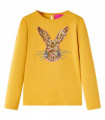 Kids' T-shirt with Long Sleeves Ochre 92