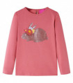 Kids' T-shirt with Long Sleeves Old Pink 116