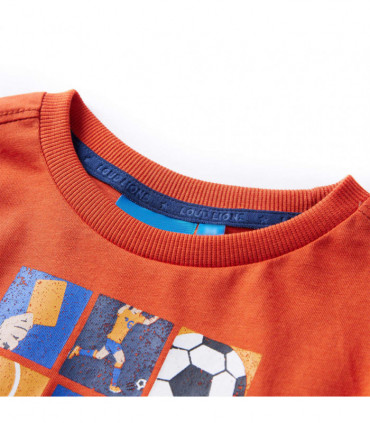 Kids' T-shirt with Long Sleeves Orange 128