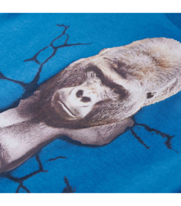 Kids' T-shirt with Long Sleeves Petrol 116