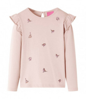 Kids' T-shirt with Long Sleeves Pink 116