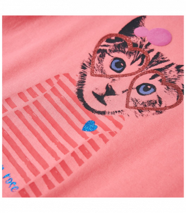 Kids' T-shirt with Long Sleeves Pink 116