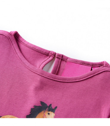 Kids' T-shirt with Long Sleeves Raspberry 104