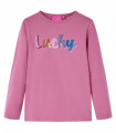 Kids' T-shirt with Long Sleeves Raspberry 104
