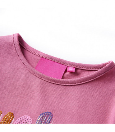 Kids' T-shirt with Long Sleeves Raspberry 104