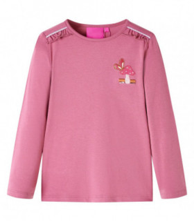Kids' T-shirt with Long Sleeves Raspberry 128
