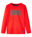 Kids' T-shirt with Long Sleeves Red 104