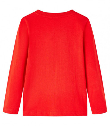 Kids' T-shirt with Long Sleeves Red 104