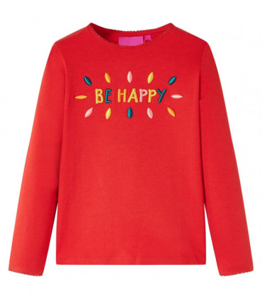 Kids' T-shirt with Long Sleeves Red 116