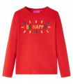 Kids' T-shirt with Long Sleeves Red 116
