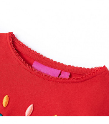 Kids' T-shirt with Long Sleeves Red 116