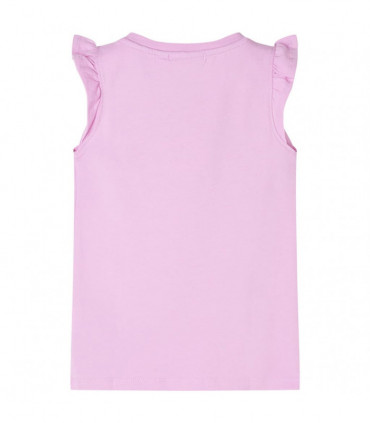 Kids' T-shirt with Ruffle Sleeves Lila 104