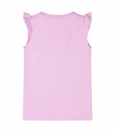 Kids' T-shirt with Ruffle Sleeves Lila 116