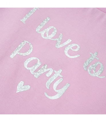 Kids' T-shirt with Ruffle Sleeves Lila 140