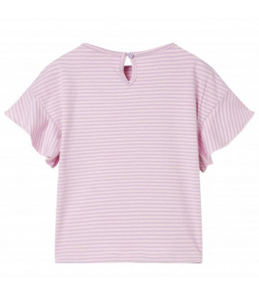 Kids' T-shirt with Ruffled Sleeves Lila 116