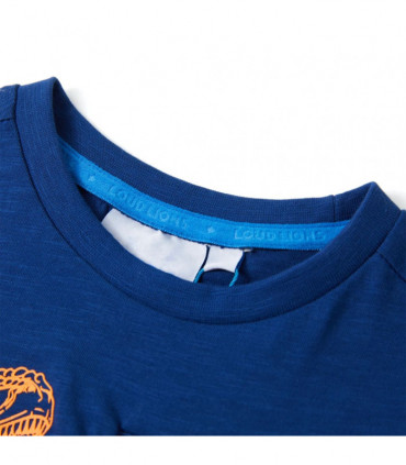 Kids' T-shirt with Short Sleeves Dark Blue 104