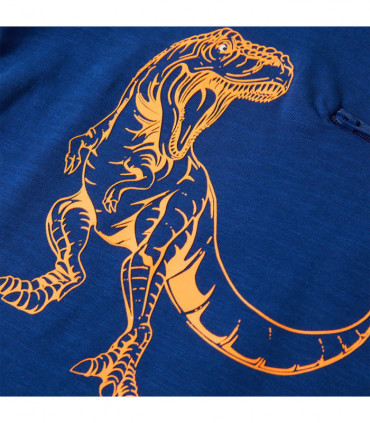 Kids' T-shirt with Short Sleeves Dark Blue 140