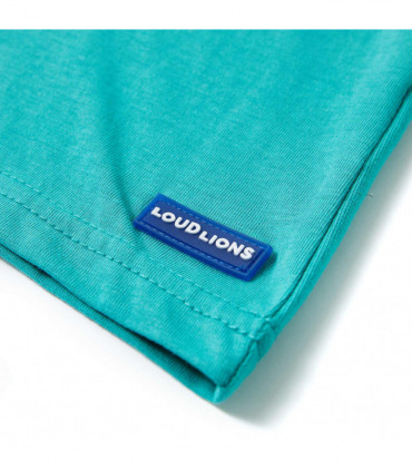 Kids' T-shirt with Short Sleeves Dark Mint 128