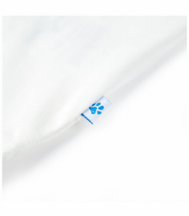 Kids' T-shirt with Short Sleeves Ecru 140