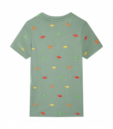 Kids' T-shirt with Short Sleeves Khaki 128