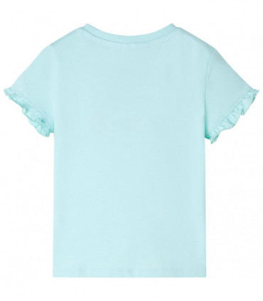 Kids' T-shirt with Short Sleeves Light Aqua 116