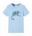 Kids' T-shirt with Short Sleeves Light Blue 104