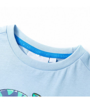 Kids' T-shirt with Short Sleeves Light Blue 104