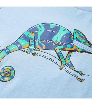 Kids' T-shirt with Short Sleeves Light Blue 104