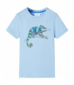 Kids' T-shirt with Short Sleeves Light Blue 116