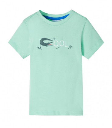 Kids' T-shirt with Short Sleeves Light Green 116