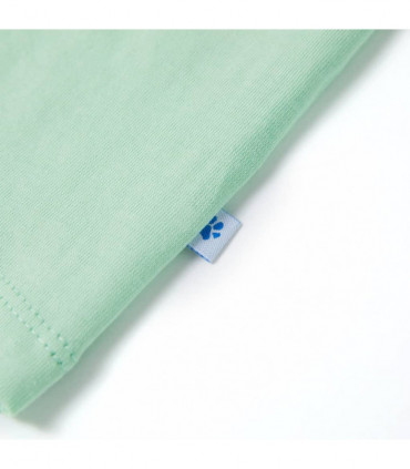 Kids' T-shirt with Short Sleeves Light Green 128