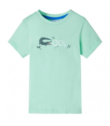 Kids' T-shirt with Short Sleeves Light Green 92