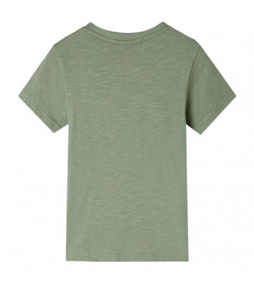 Kids' T-shirt with Short Sleeves Light Khaki 104