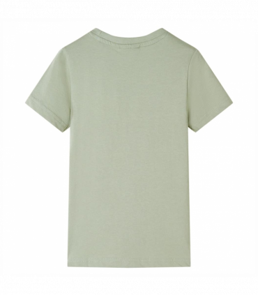 Kids' T-shirt with Short Sleeves Light Khaki 104