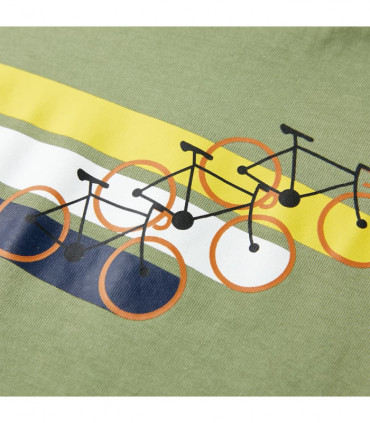 Kids' T-shirt with Short Sleeves Light Khaki 128