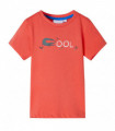 Kids' T-shirt with Short Sleeves Light Red 116