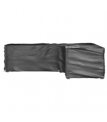 vidaXL L-Shaped Garden Furniture Cover 16 Eyelets 285x285x70 cm
