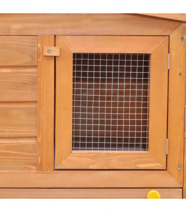 Large Rabbit Hutch Small Animal House Pet Cage with Roofs Wood