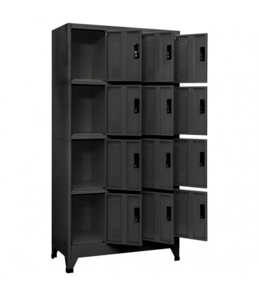 Locker Cabinet Anthracite 90x45x180 cm Steel