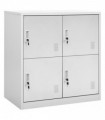 Locker Cabinet Light Grey 90x45x92.5 cm Steel