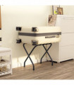 vidaXL Luggage Rack Black 56x40x49 cm